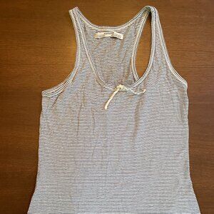 All Saints striped cotton Tank Top